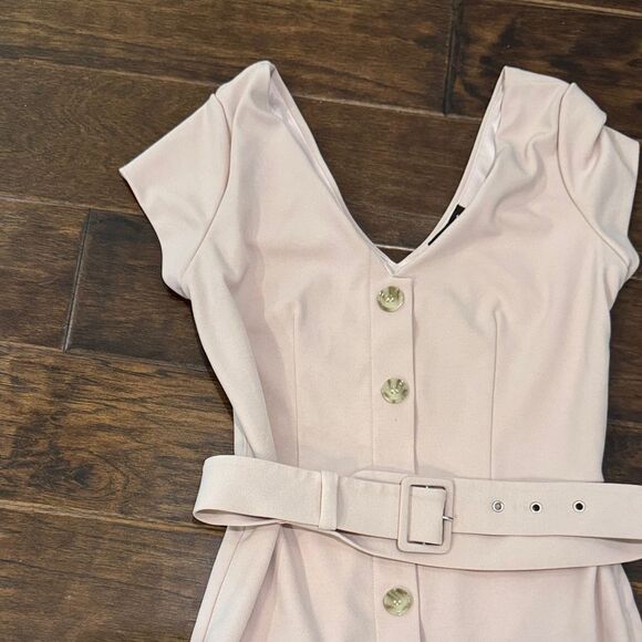 Pink Button-Down Dress - Picture 1 of 3